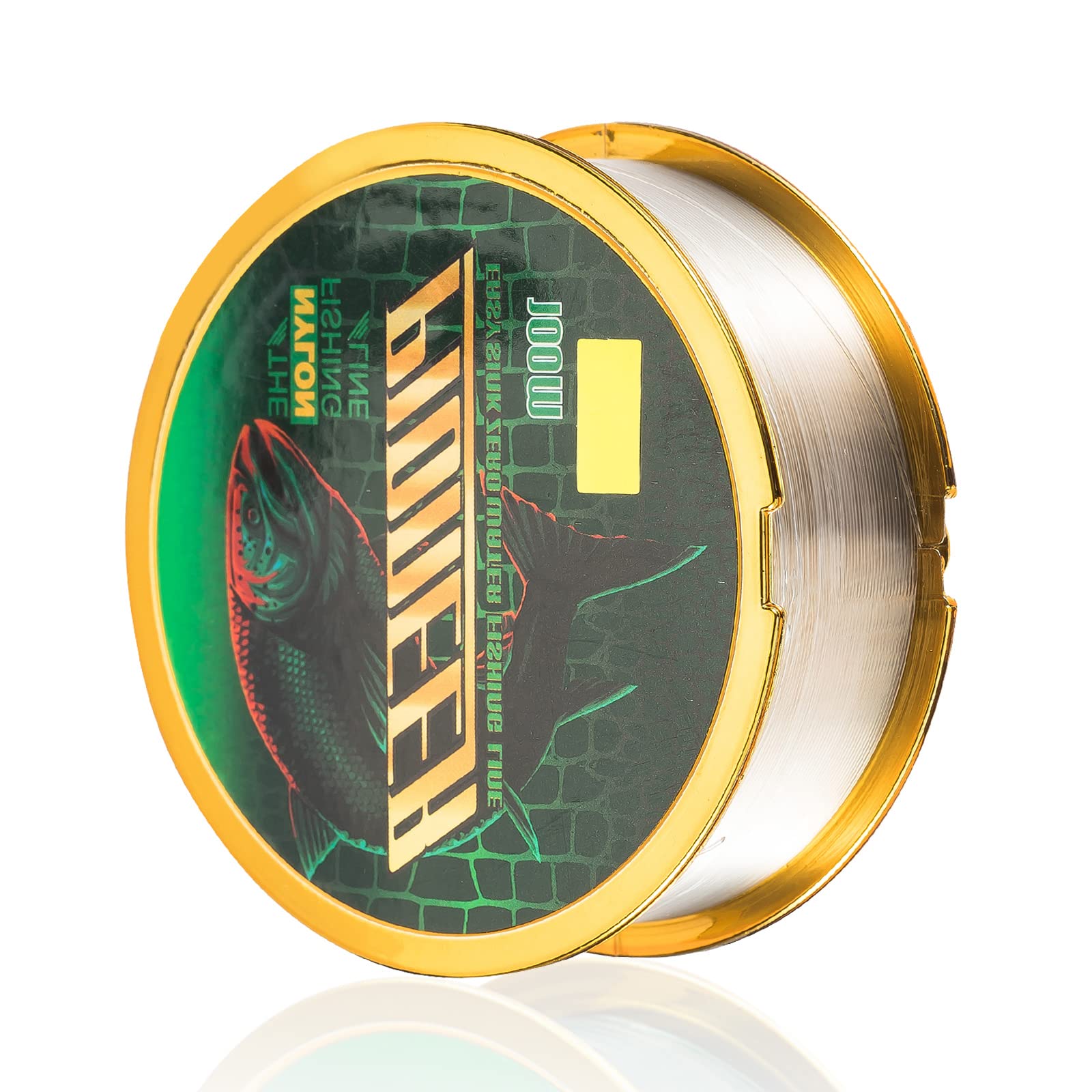 Proberos Super Strong Fishing Line, 100m Diameter 0.52mm 48.7LB Nylon Fishing Accessories, Fishing Soft and Durable (Green, Maximum Pulling Force 22 KG) (White) Proberos Super Strong Fishing Line, 100m Diameter 0.52mm 48.7LB Nylon Fishing Accessories, Fishing Soft and Durable (Green, Maximum Pulling Force 22 KG) (White)